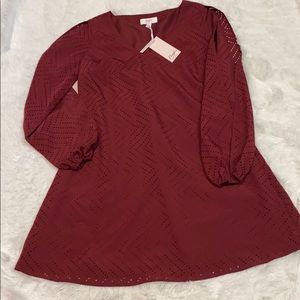 NWT Candie’s Laser Cutout Shift Dress
